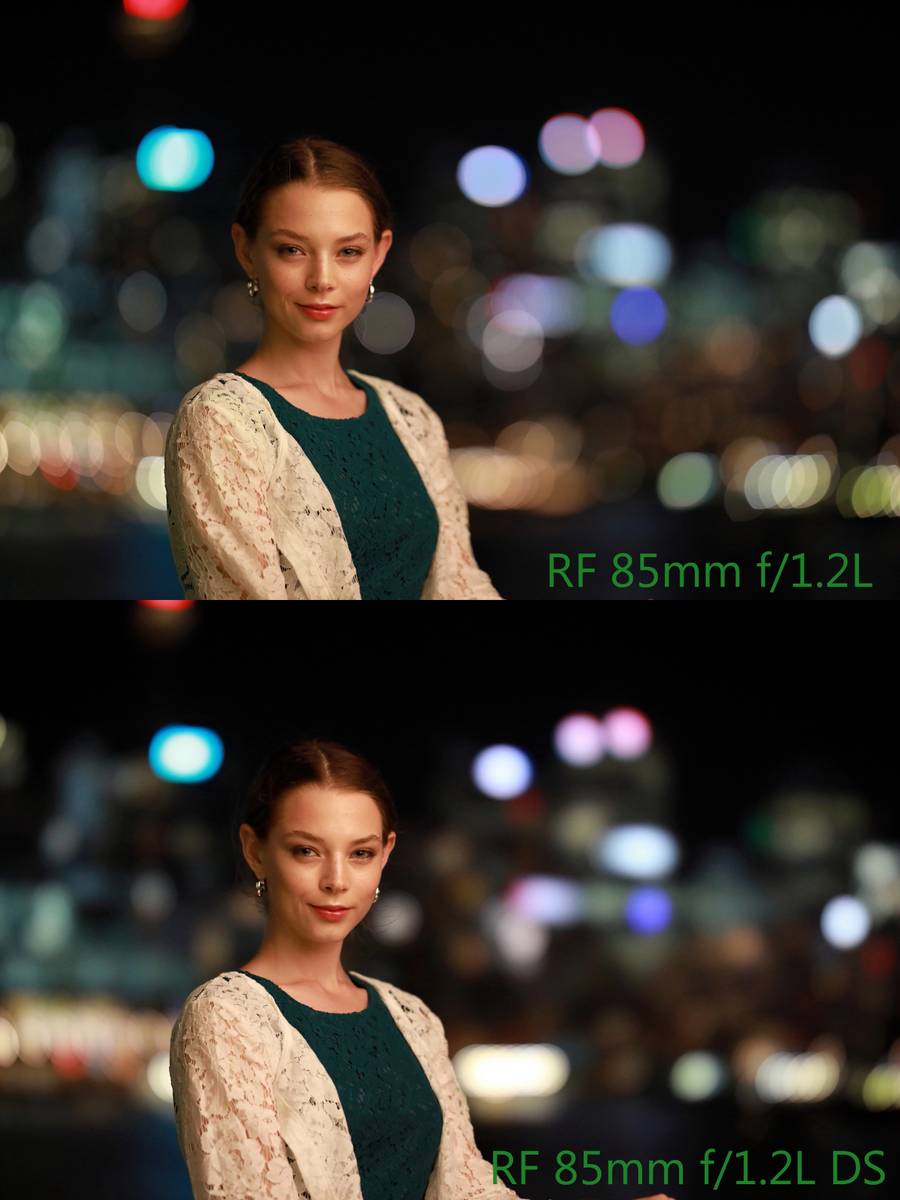 Comparison: RF 85mm f/1.2L USM Vs. RF 85mm f/1.2L USM DS