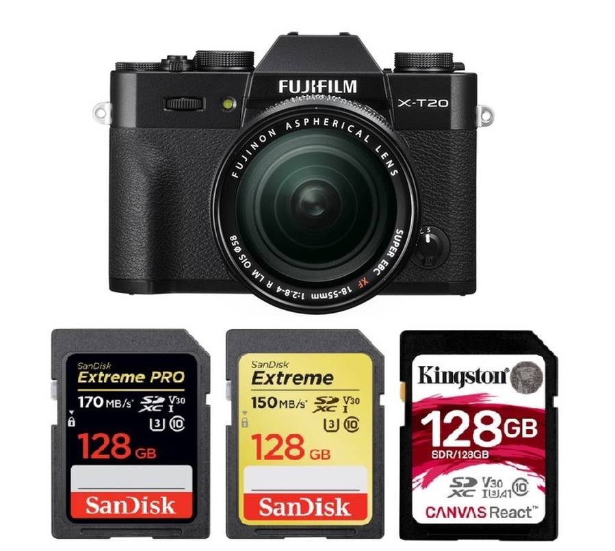 Best Memory Cards for Fujifilm X-T20