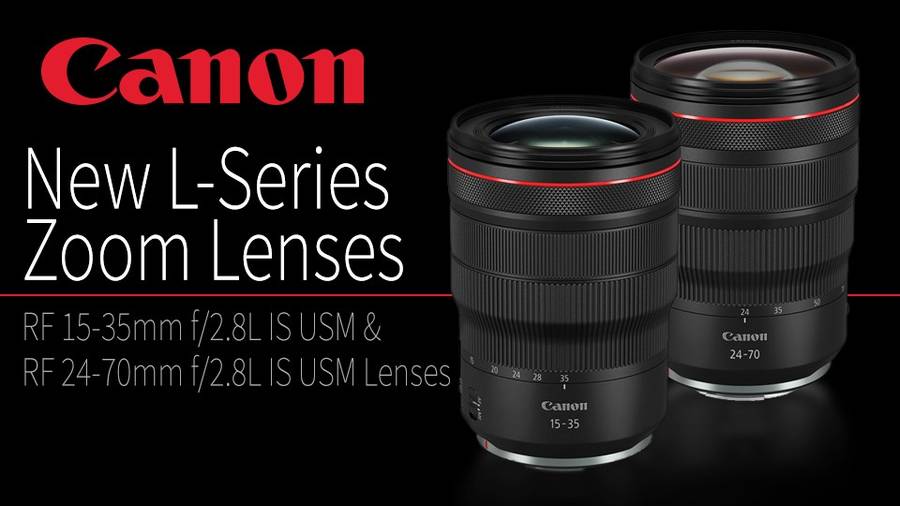 Canon RF 15-35mm f/2.8L IS & RF 24-70mm f/2.8L IS USM Lenses now in Stock