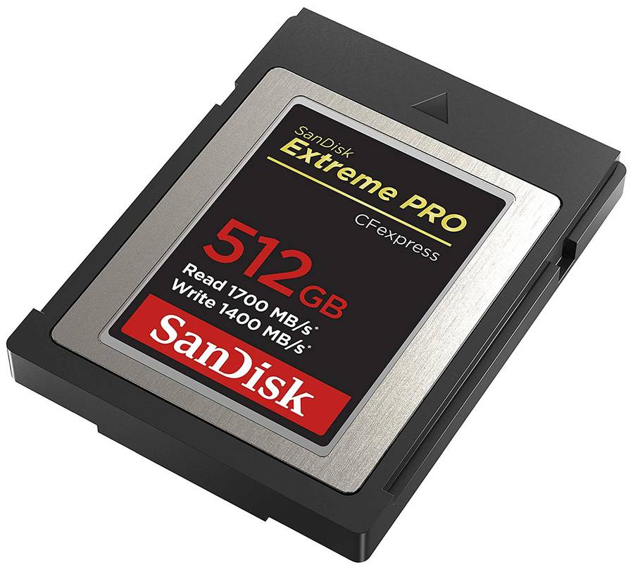 SanDisk Announced Extreme Pro CFexpress Type B Memory Card (512GB Version for $599)