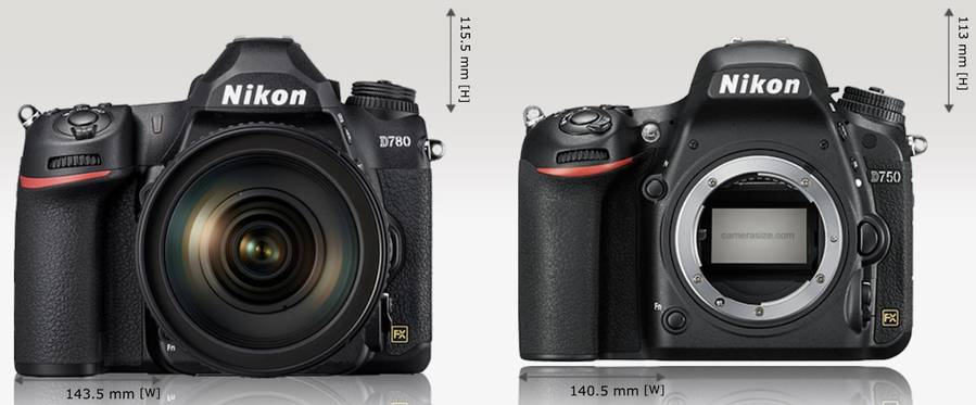 Nikon D780 vs. Nikon D750 – Comparison