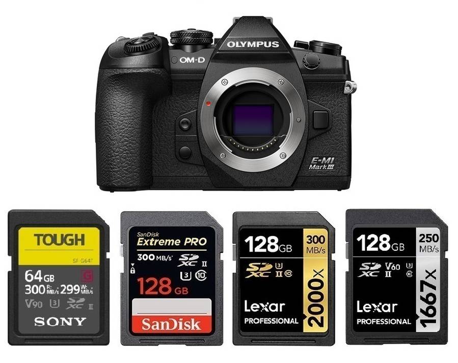 Best Memory Cards for Olympus OM-D E-M1 Mark III