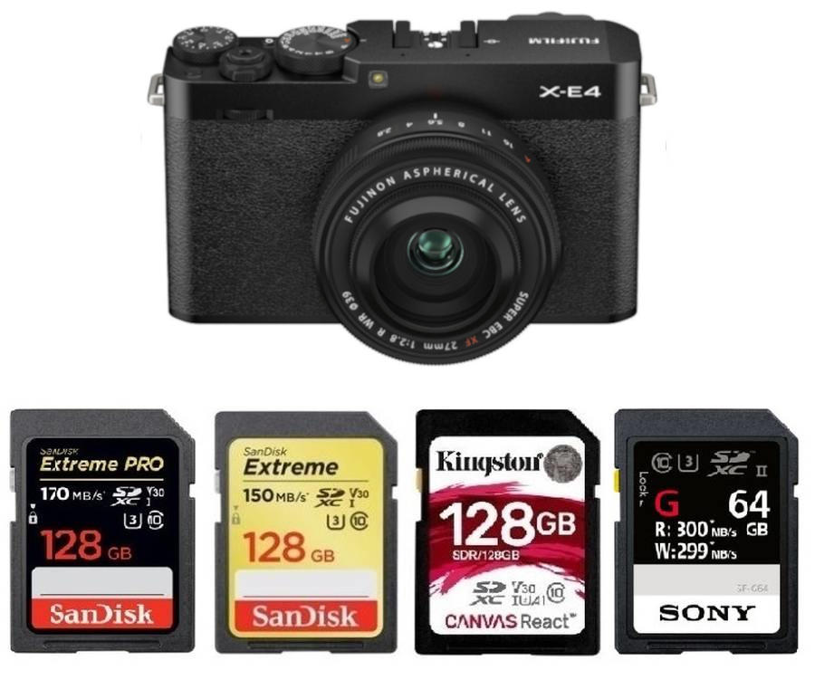 Best Memory Cards for Fujifilm X-E4