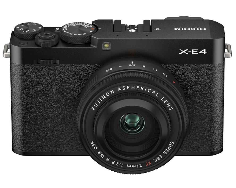 The Fujifilm X-E4 camera is listed as discontinued
