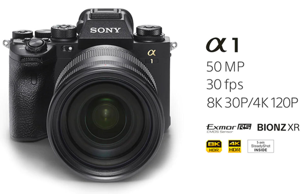 Sony A1 Announced 50 MP at 30fps, 8K, Price : $6,498.00