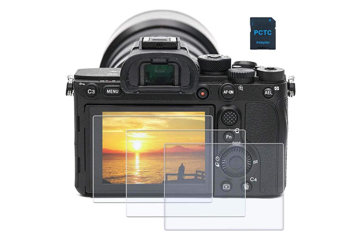 3-Pack Tempered Glass LCD Screen Protector Compatible with Sony a7 IV Mirrorless Camera A7IV A7M4 