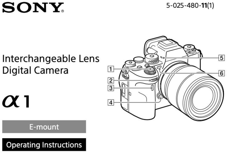 Sony Alpha 1 User Manual now Available for Download