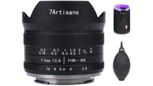 7artisans 7.5mm F2.8 Mark II Fisheye Lens for Sony E, Fuji X, MFT