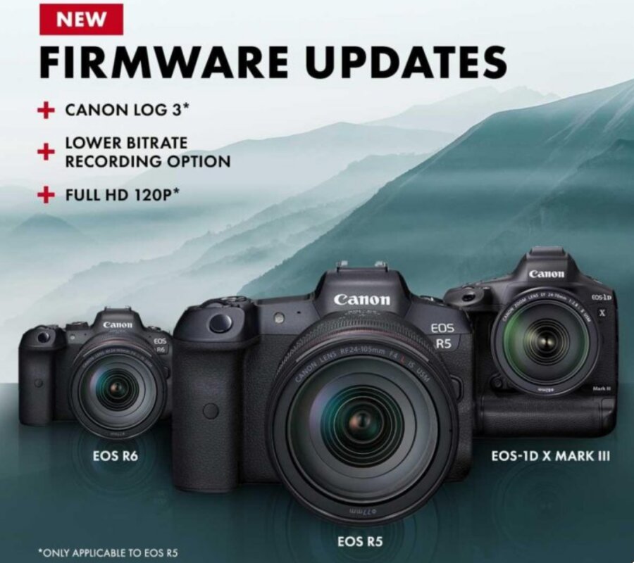 New Canon Firmware Updates Released for EOS R5, R6, EOS-1D X Mark III