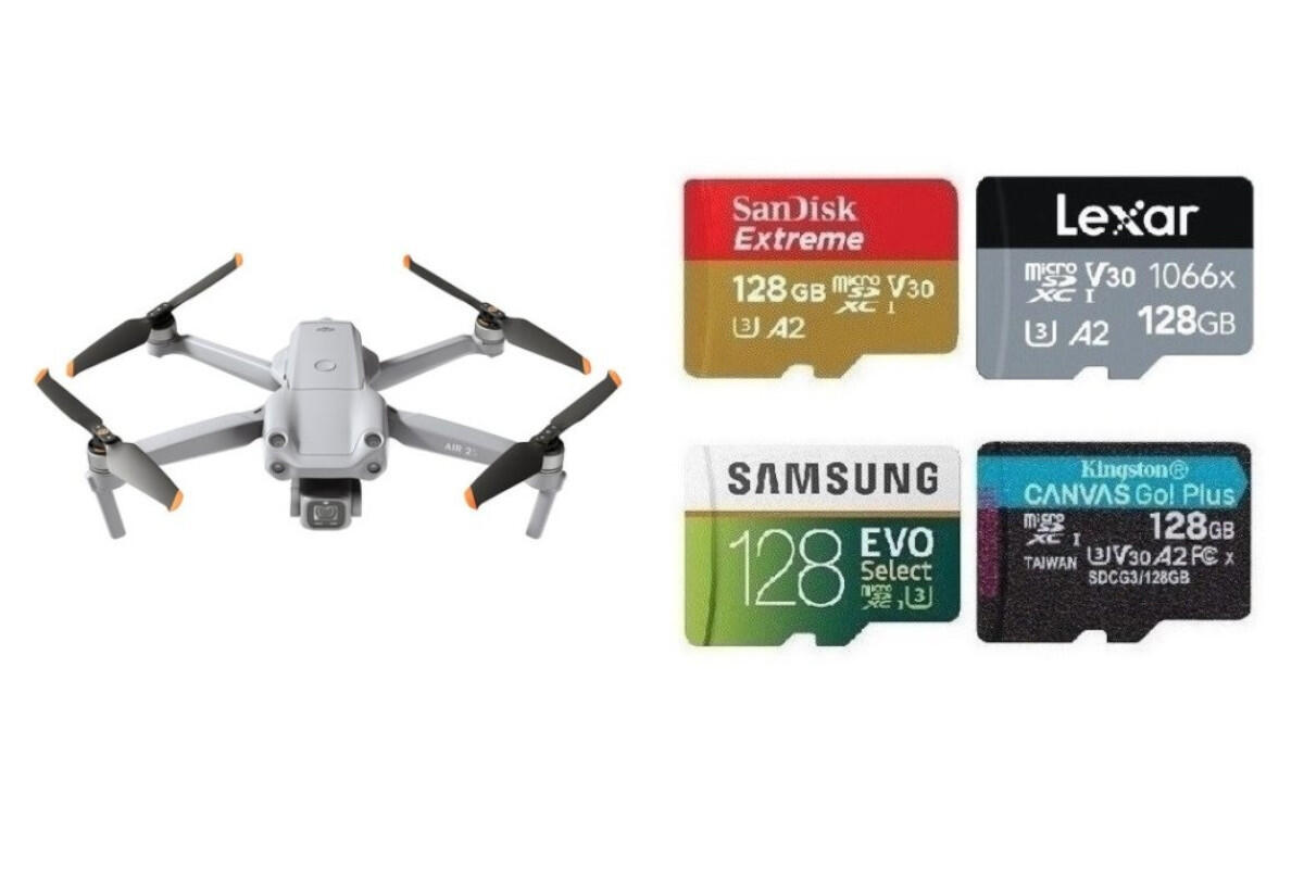 Best Memory Cards for DJI Air 2S Drone