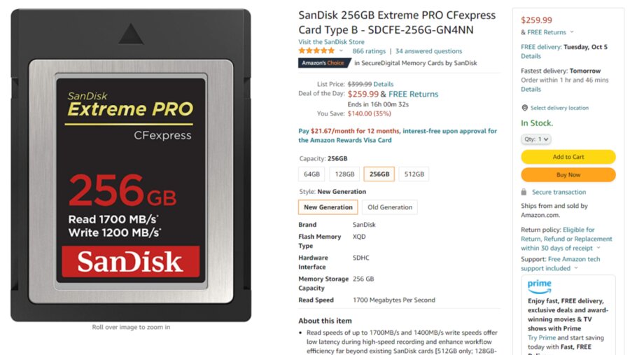 Deal of the Day: Up to 52% off on SanDisk SD, MicroSD & CFexpress Memory Cards