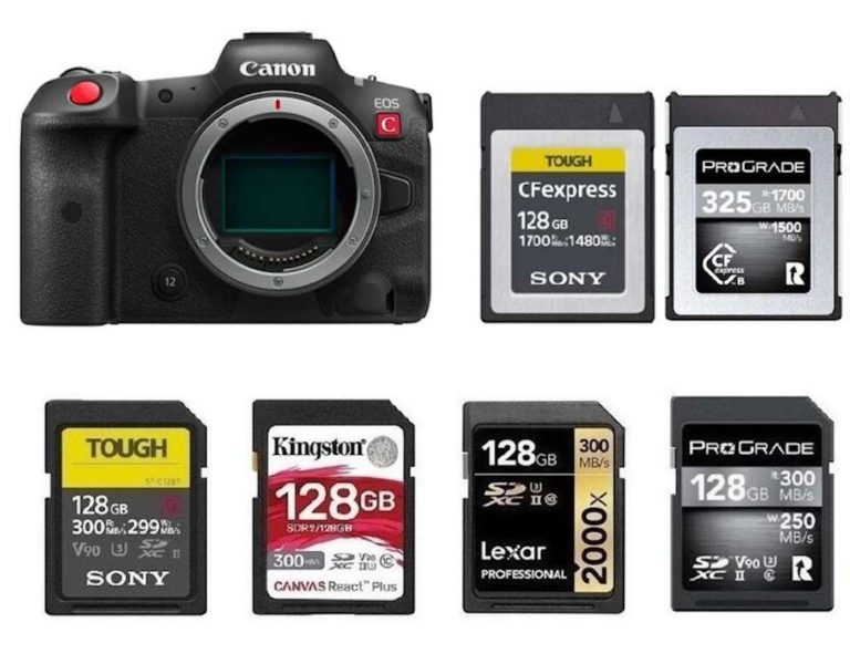Best Memory Cards for Canon EOS R5 C Best Camera News