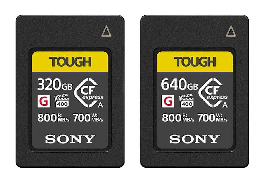 Pre-order: Sony 320GB/640GB CFexpress Type A TOUGH Memory Card