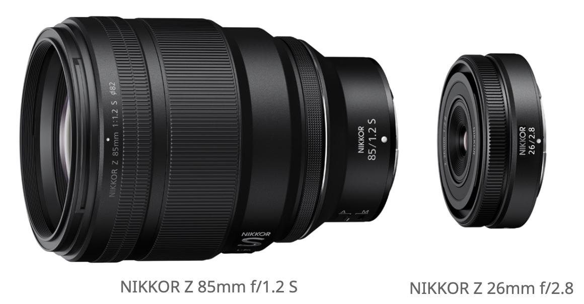 Nikon Announces the Development of the NIKKOR Z 85mm f/1.2 S and NIKKOR Z 26mm f/2.8 Lenses